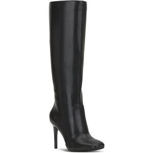 INC Womens Videl Faux Leather Tall Knee-High Boots Black 9M nwob